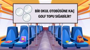 Bir okul otobüsüne kaç golf topu sığabilir